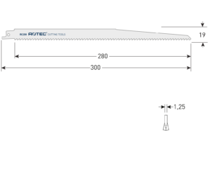 RECIPROZAAGBLAD RC200 300L