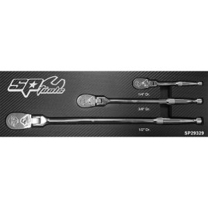 FLEXIBELE RATEL SET 1/4", 3/8", 1/2" 90T