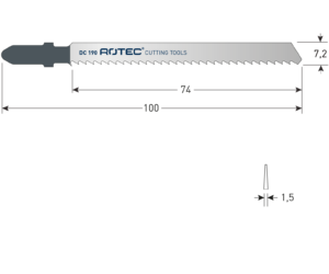 DECOUPEERZAAGBLAD DC190 / T101BR