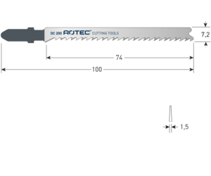 DECOUPEERZAAGBLAD DC200 / T101B