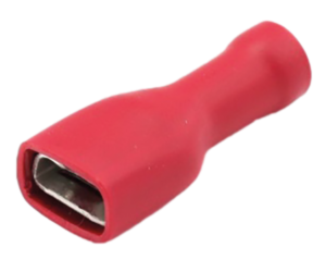 VLAKSTEKERHULS ROOD Ø 6.3X0.8MM 0.5-1.5M