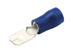 VLAKSTEKER BLAUW Ø 6.3MM 1.5-2.5MM²