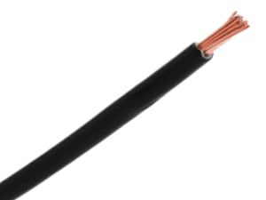 ENKELADERIGE KABEL 2.5MM² ZWART