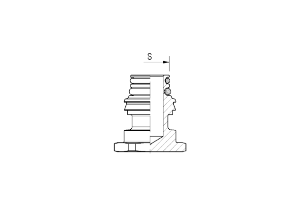 Threadless Plug ABC THREADLESS SWIVEL PLUG HEAVY DUTY - Indutrading