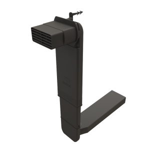 VLOERVENT COBRA RECHTHK WF ZWART+ ROOSTE