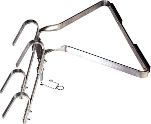 WANDAFSTANDHOUDER ALUMINIUM