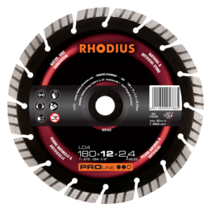 LD4 230X12.0X2.4X22.23 DIAMANTDOORSLIJPS