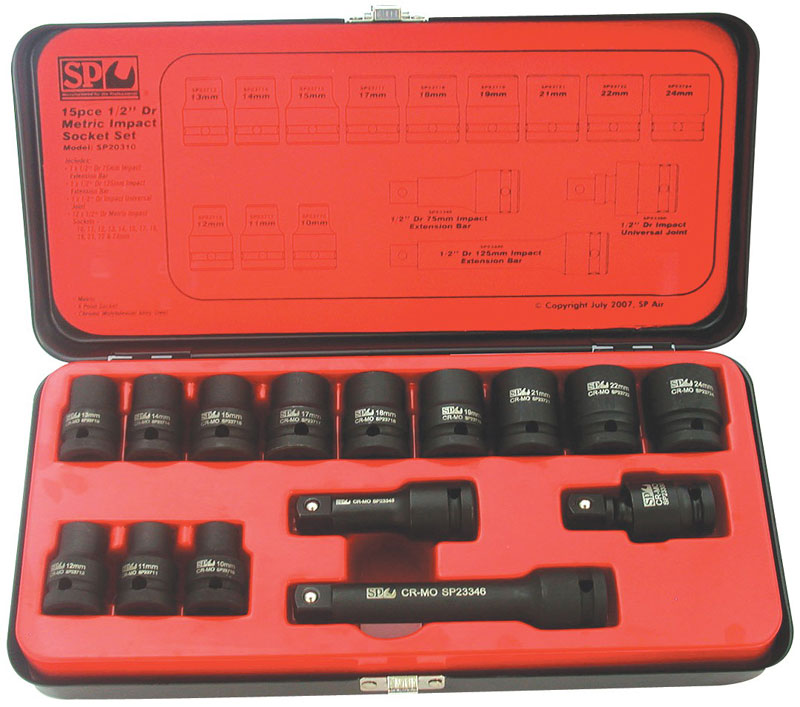 HASKYY Wielwisselset 9-delig momentsleutel 1/2 28-210 Nm & omschakelratel telescoop 46-60 cm, dopsleutelset